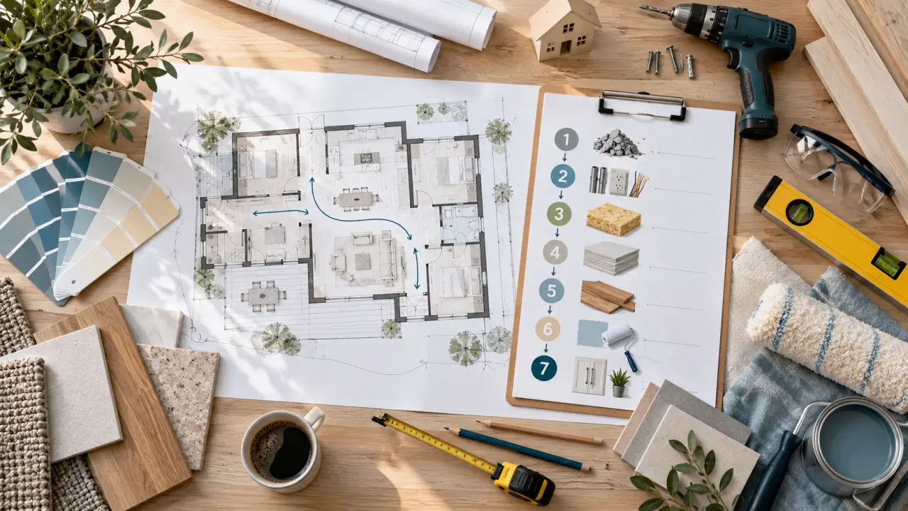 Ordre des travaux de rénovation : finir plus vite en évitant les reprises coûteuses