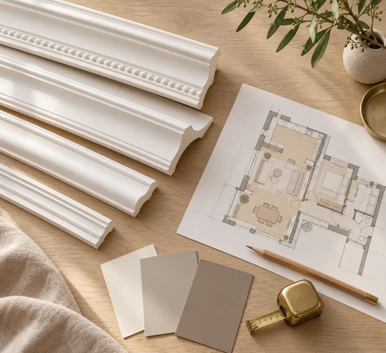 Corniches maison : du cachet au plafond sans alourdir la pièce