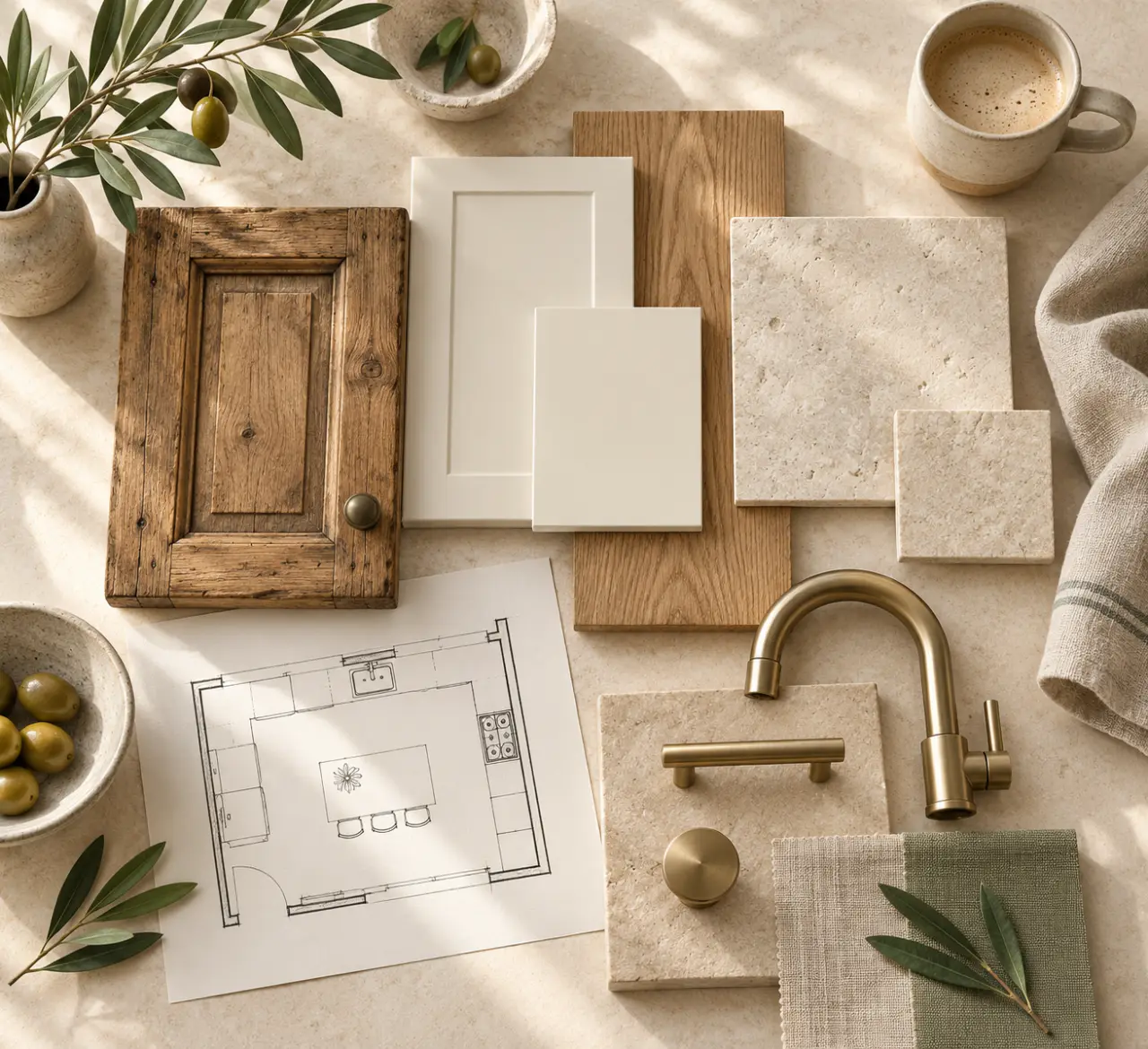 Cuisine ancienne et moderne : garder le bois, alléger le décor, gagner en confort