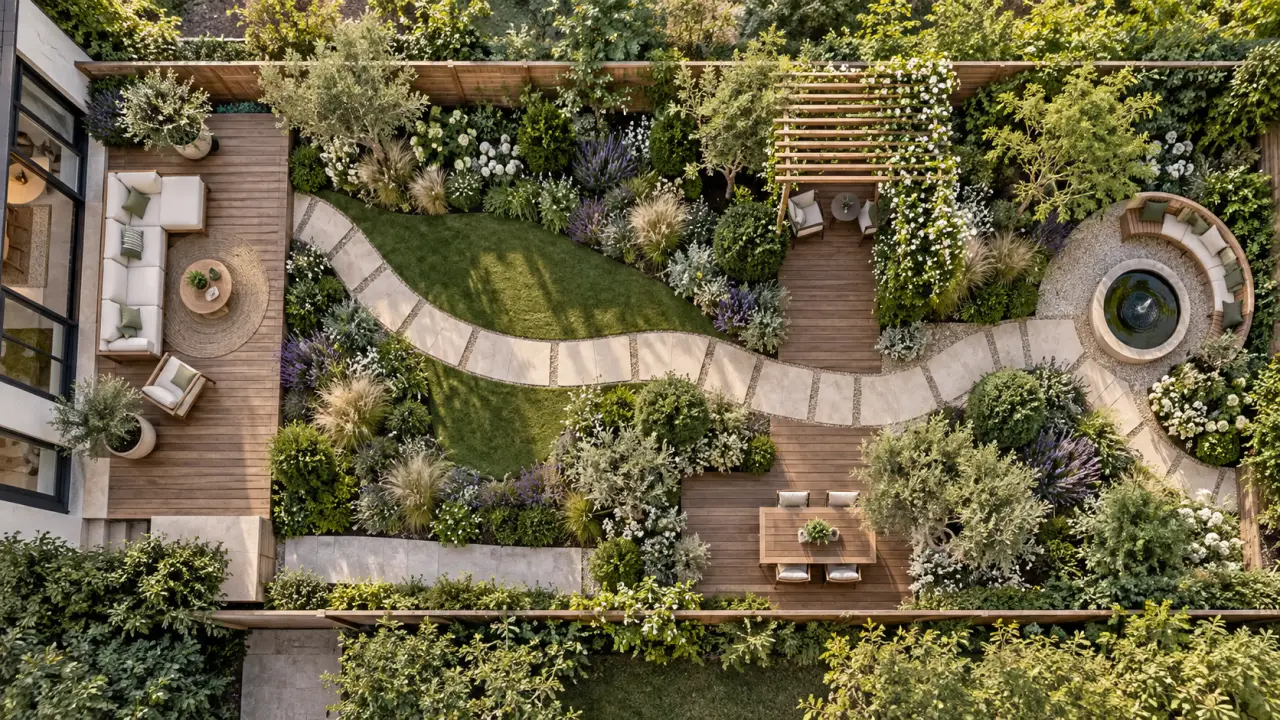 Aménagement d'un jardin en longueur : 5 techniques pour casser l'effet tunnel
